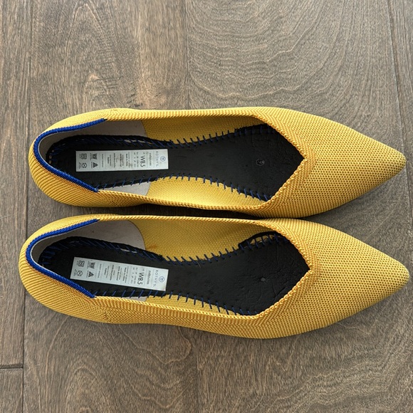 Rothy's The Point Marigold Knit Fabric Pointy Toe Slip On Ballet Flats Size 8.5 - Picture 8 of 9